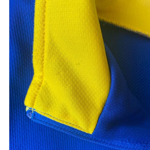 Le Coq Sportif Golf Men's Jacket Pullover 1/4 Zip Blue Yellow France Size Large - Picture 15 of 15